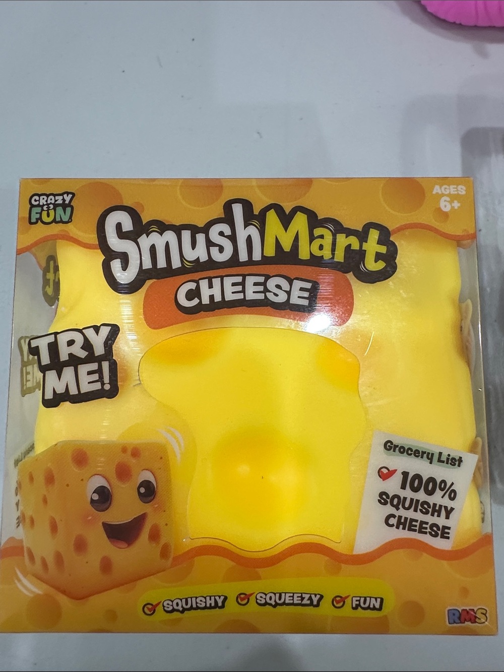 Cheese Squishy Toy - Yellow